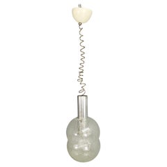 Italian mid-century modern Glass Chandelier Bilobo by Tobia Scarpa Flos, 1960s