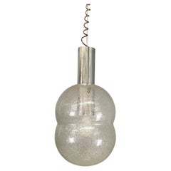 Italian mid-century modern Glass Chandelier Bilobo by Tobia Scarpa Flos, 1960s