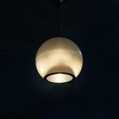 Italian mid-century modern glass chandelier Feltre by Gardella for Greco, 1960s