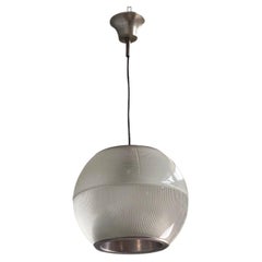 Italian mid-century modern glass chandelier Feltre by Gardella for Greco, 1960s