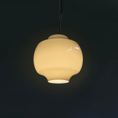 Italian mid-century modern glass chandelier Massimo Vignelli Venini, 1950s