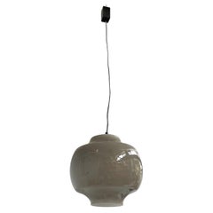 Italian mid-century modern glass chandelier Massimo Vignelli Venini, 1950s