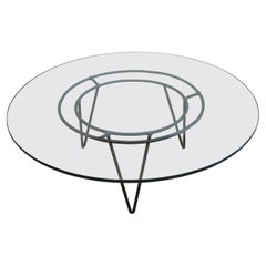 Italian Mid-Century Modern Glass Cocktail Table