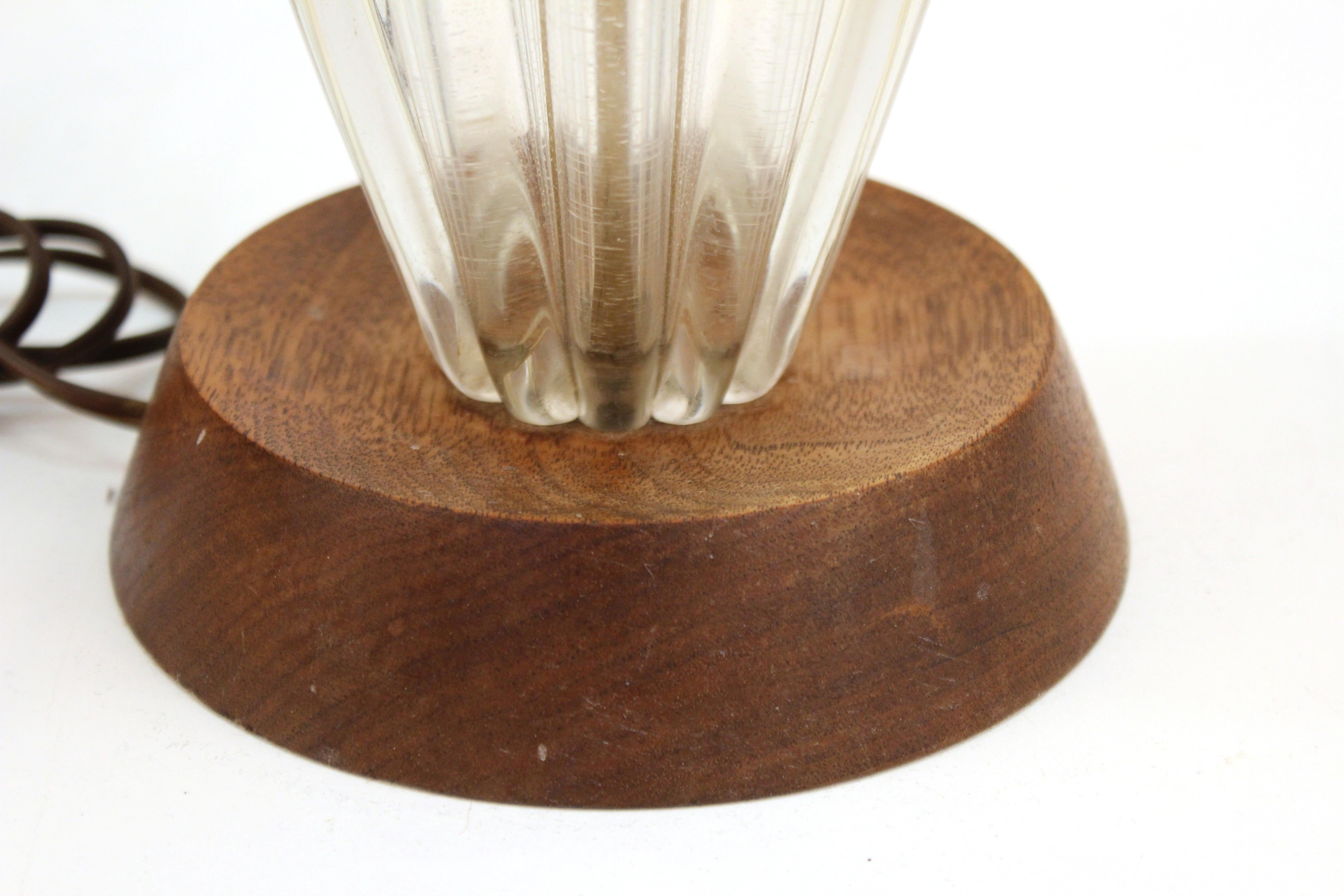 Italian Mid-Century Modern Glass Table Lamps 3