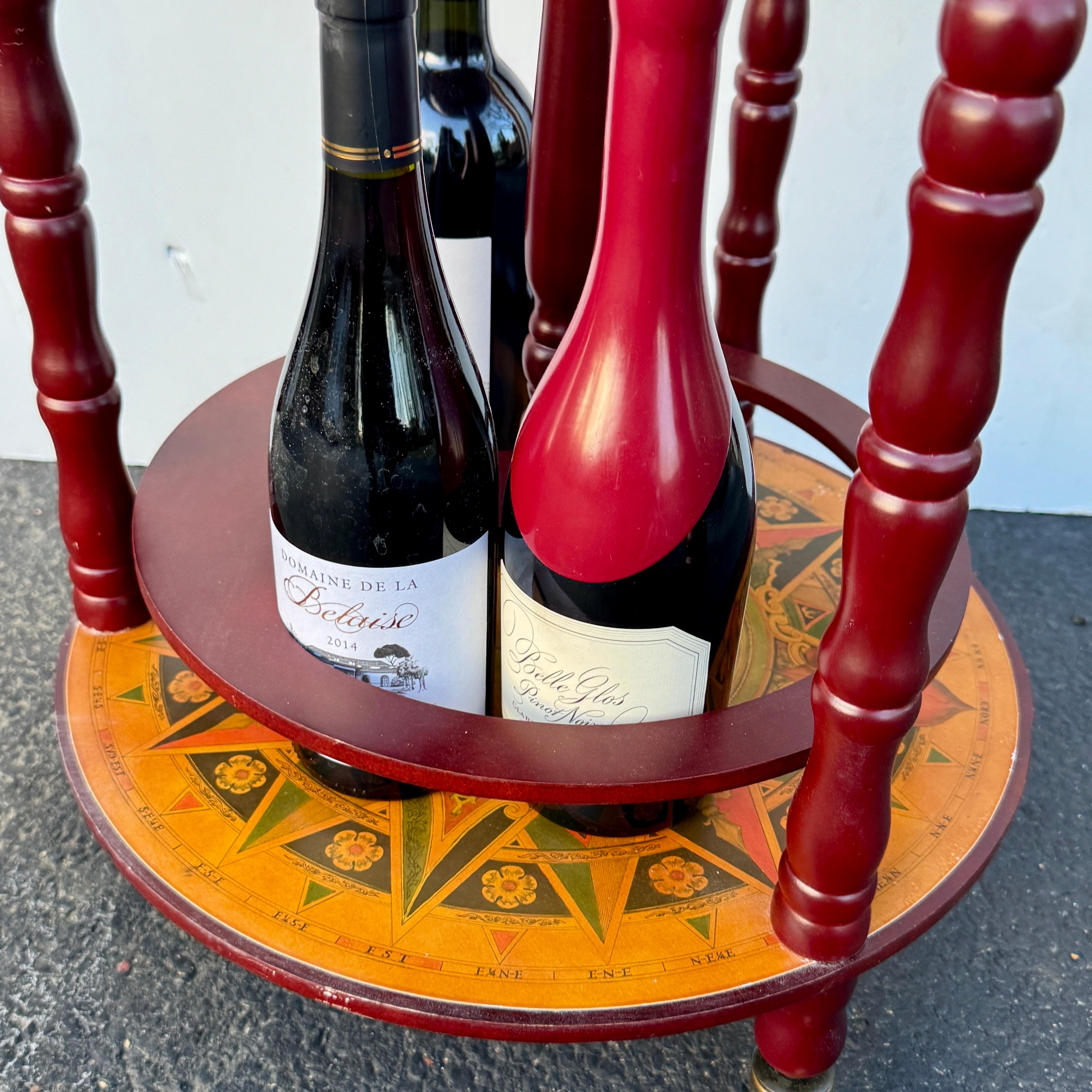 Italian Mid-Century Modern Globe Zodiac Bar Cart 11