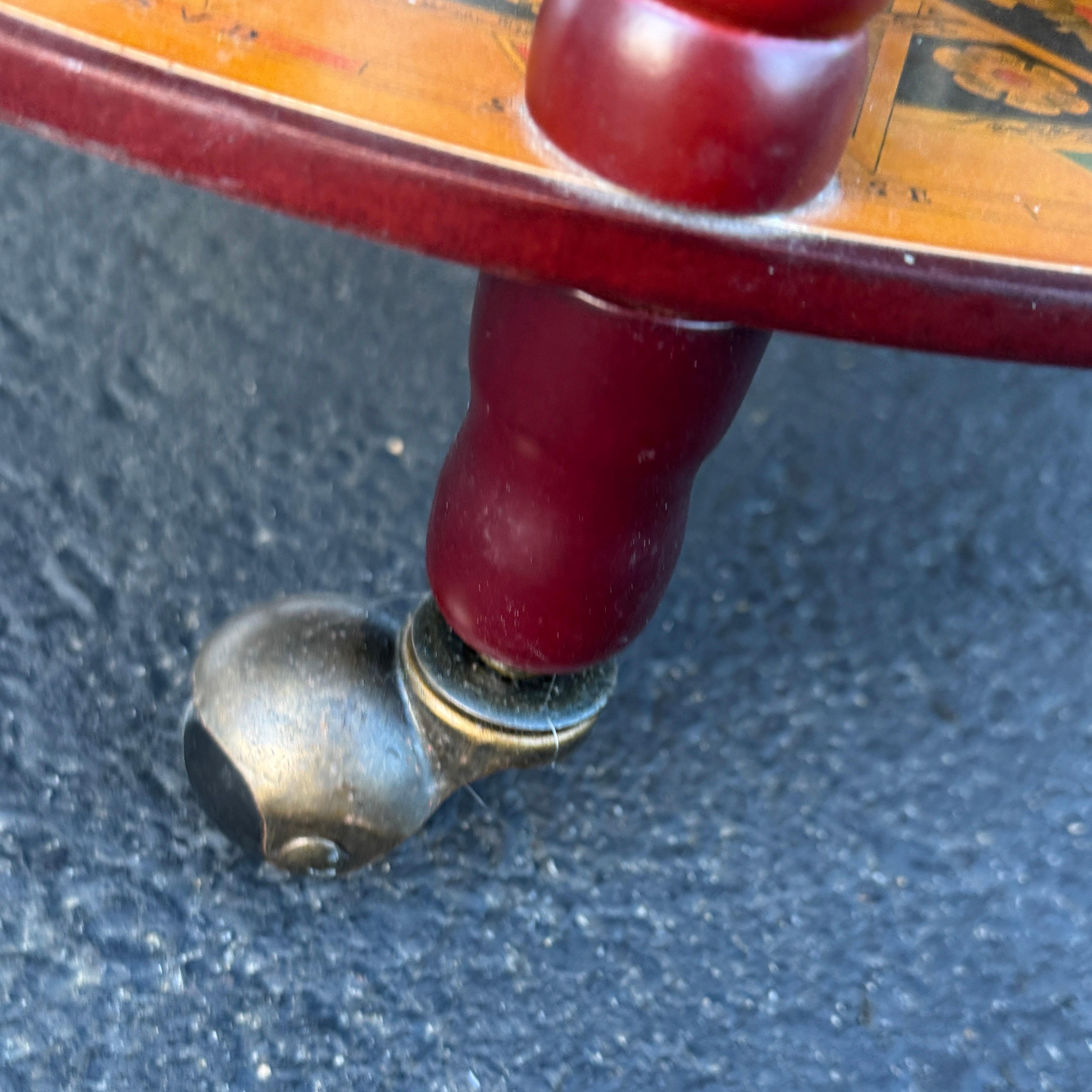 Italian Mid-Century Modern Globe Zodiac Bar Cart 12