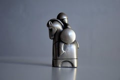 Italian Mid-Century Modern Gold and Silver Chess Set