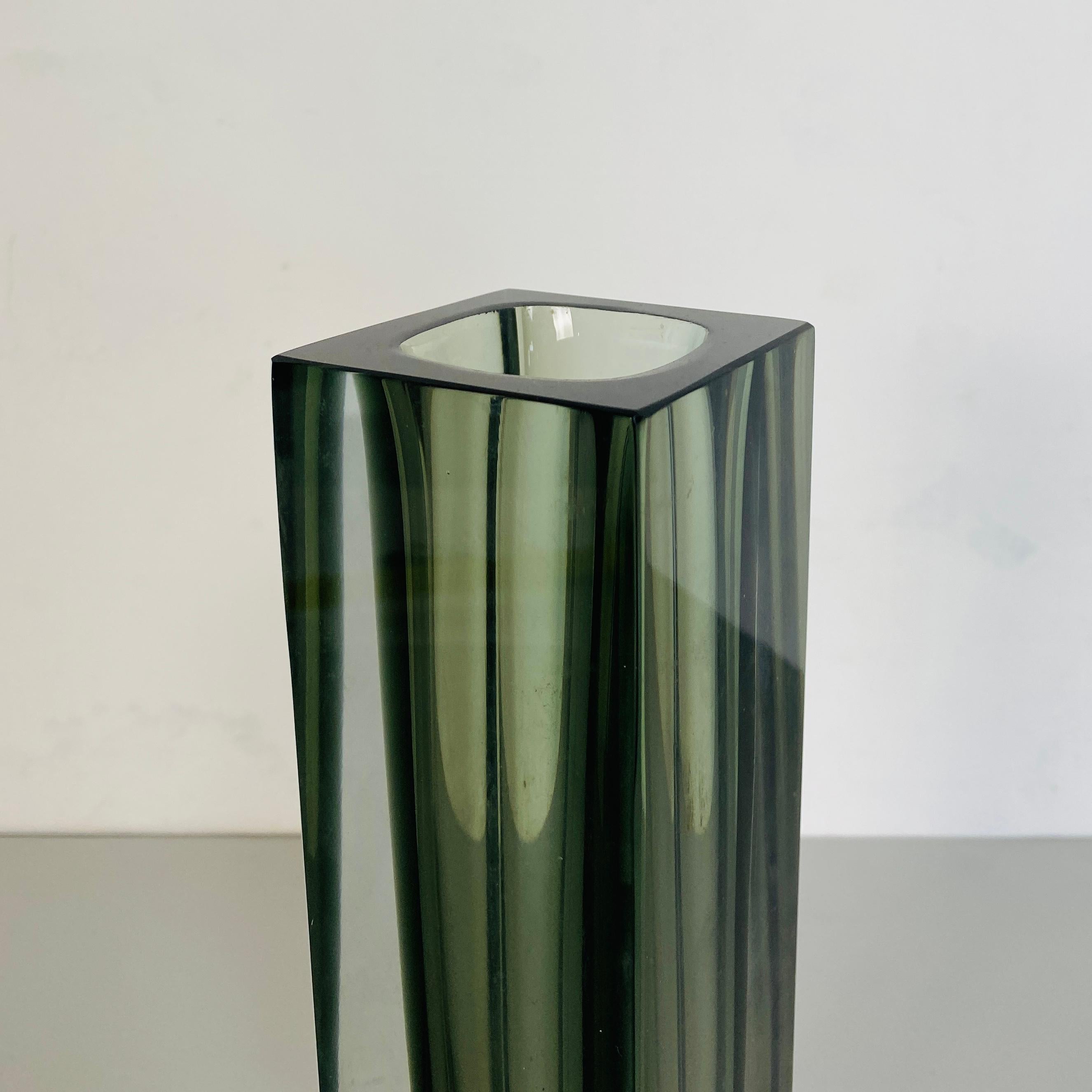 Italian Mid-Century Modern Grey Murano Glass Sommersi Series, 1960s For Sale 2