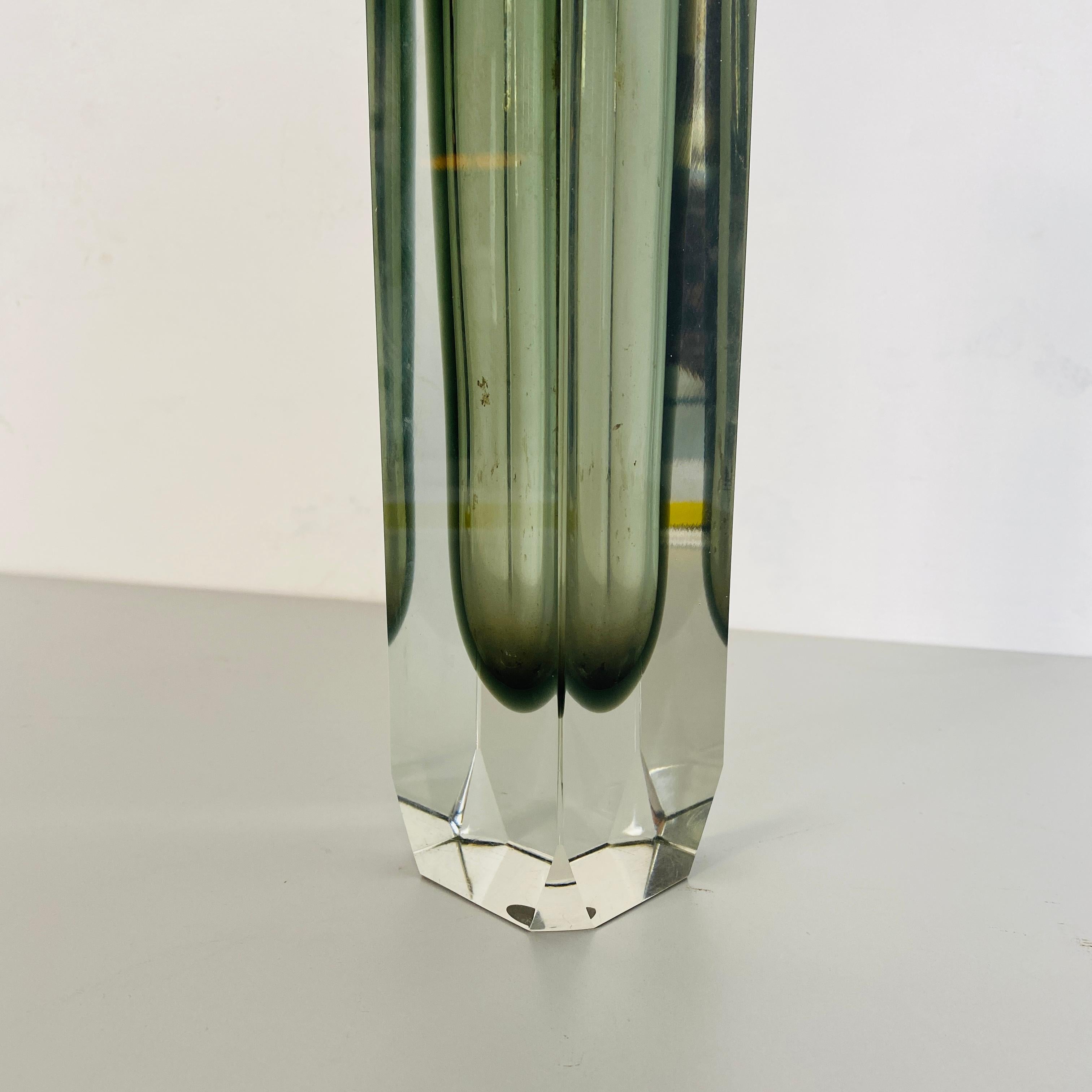 Italian Mid-Century Modern Grey Murano Glass Sommersi Series, 1960s For Sale 3