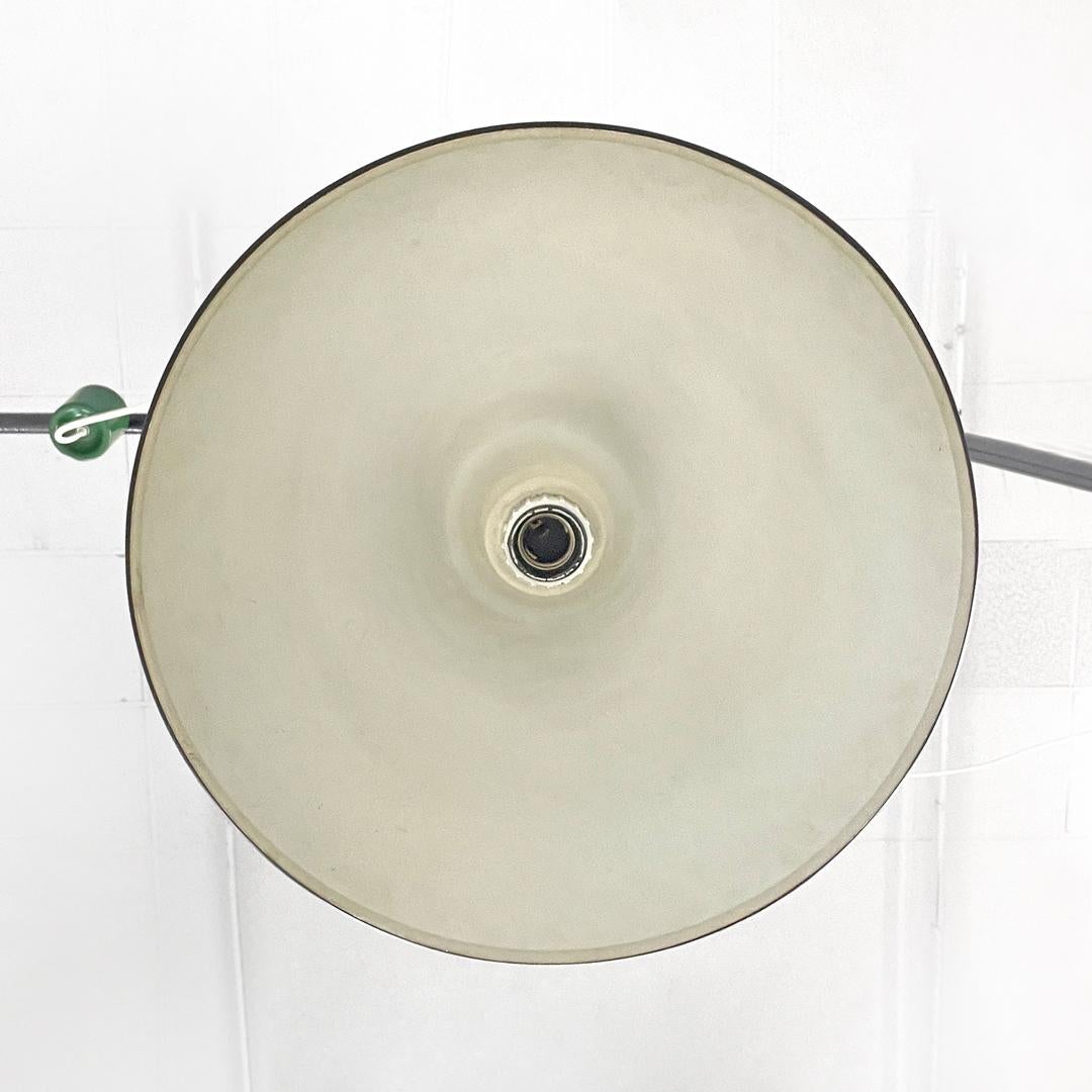 Mid-20th Century Italian mid-century modern green ceiling lamp Relemme Castiglioni for Flos 1960s For Sale