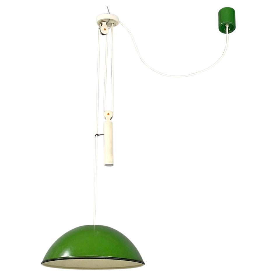 Italian mid-century modern green ceiling lamp Relemme Castiglioni for Flos 1960s For Sale