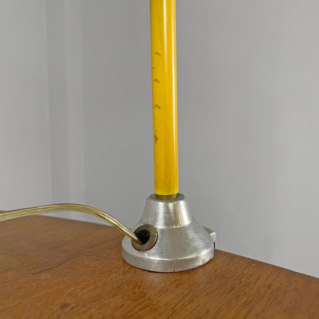 Italian mid-century modern green clamp table lamp with star holes , 1950s 13