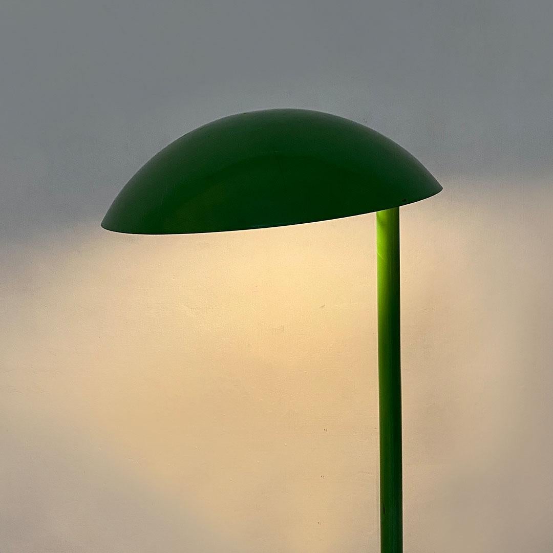 Late 20th Century Italian Mid-Century Modern Green Enamelled Metal Floor Lamp, 1970s