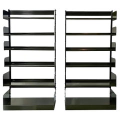 Italian mid-century modern green Modular bookcase Congress  by Lips Vago, 1960s