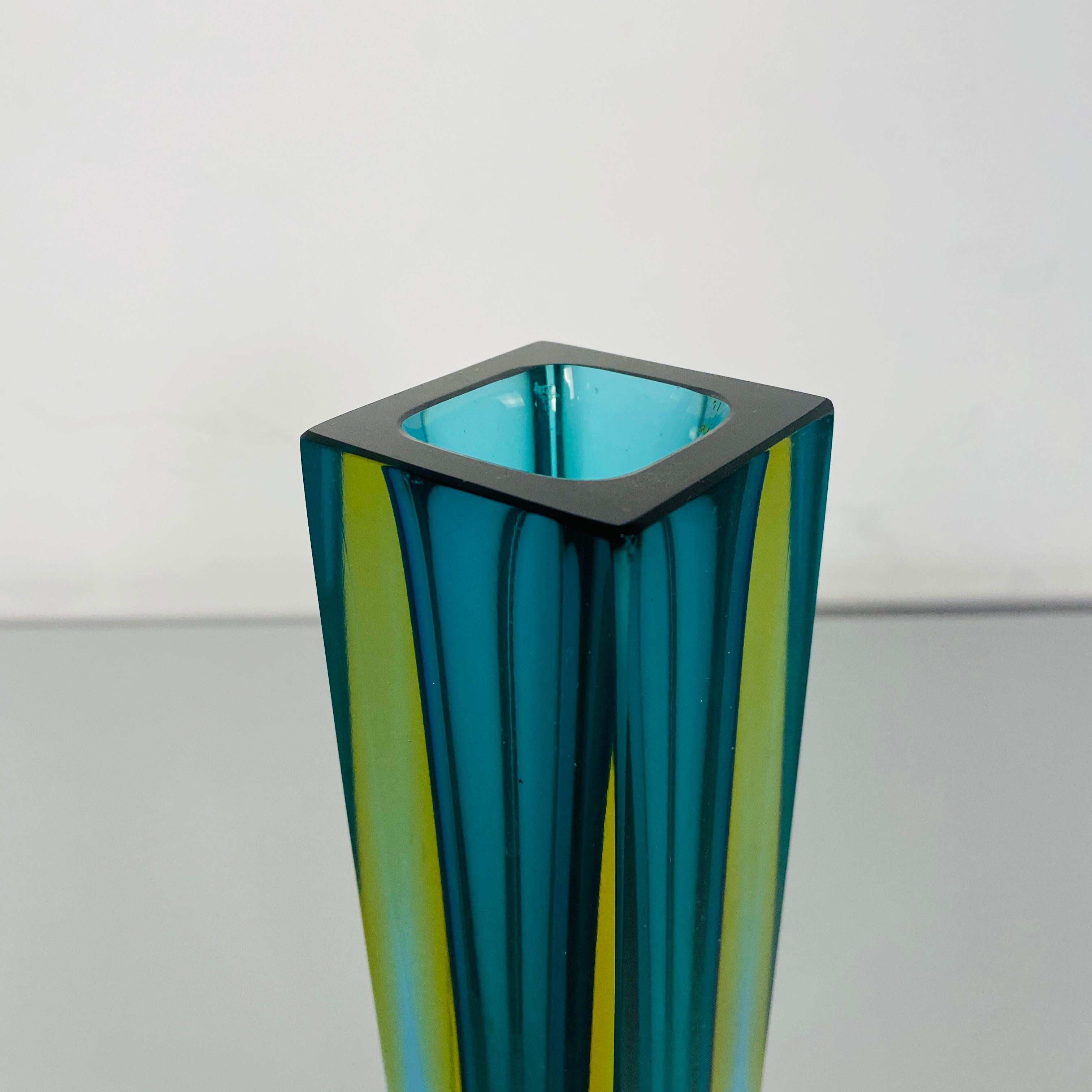 Italian Mid-Century Modern Green Murano Glass from Sommersi Series, 1970s 3