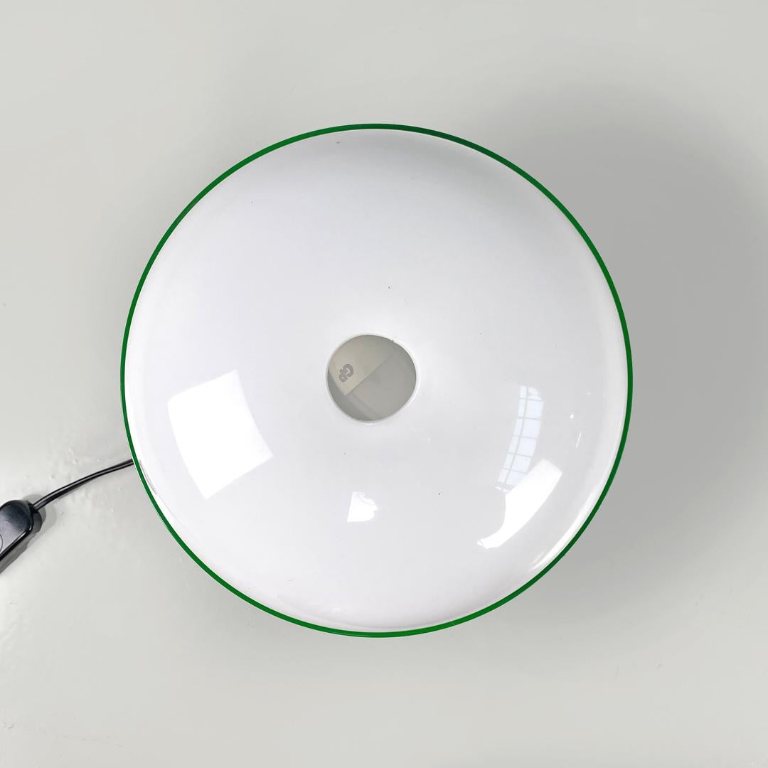 Italian mid-century modern green plastic table lamp KD27 Colombo Kartell, 1960s 5