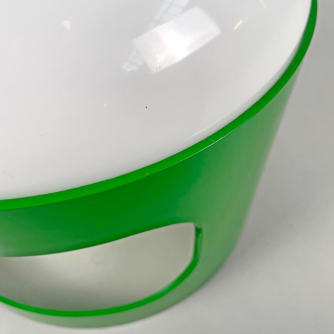 Italian mid-century modern green plastic table lamp KD27 Colombo Kartell, 1960s 10