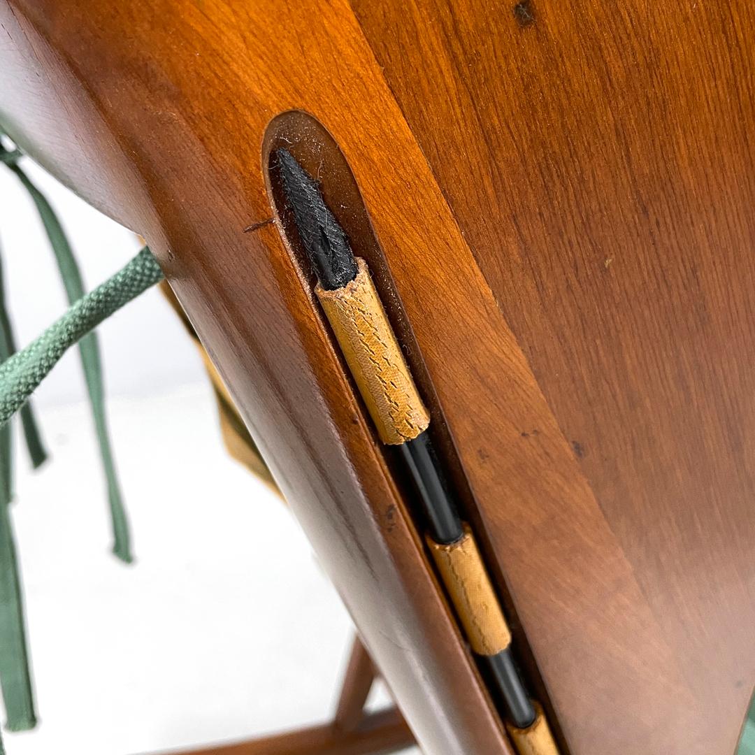 Italian mid-century modern green rocking chair 572 Studio Tecnico Cassina, 1950s For Sale 5