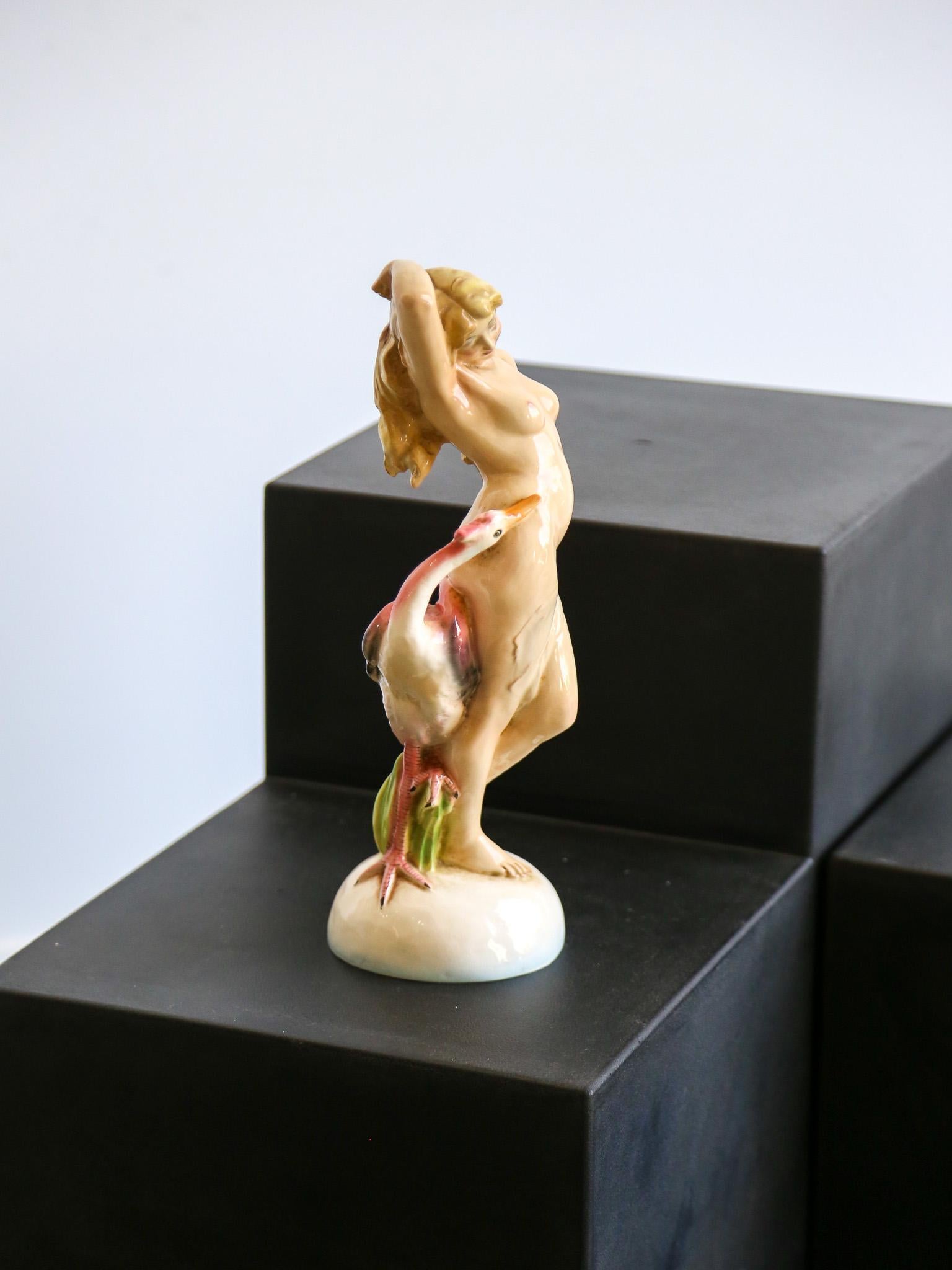 Mid-Century Modern Italian Mid Century Modern Hand Painted Sculpture For Sale