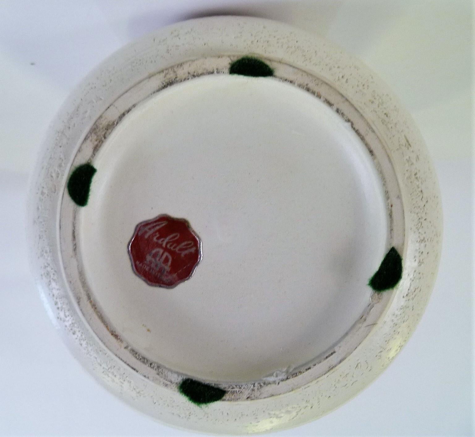 Italian Mid-Century Modern Hand Thrown Ceramic Vase Ardalt Bitossi, 1960s 1