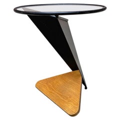 Italian Mid-Century Modern Irregular Shaped Coffee Table and Round Top, 1980s