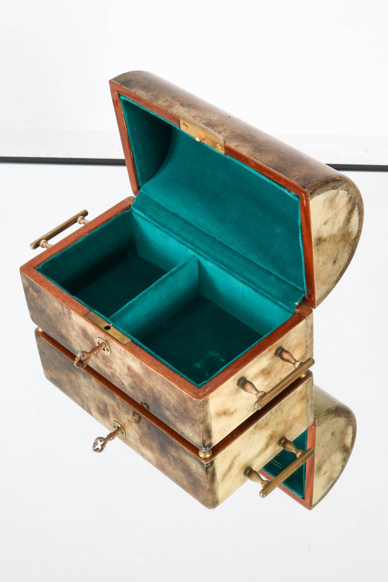 Italian MidCentury Modern Jewelry Box by Aldo Tura, 1960s