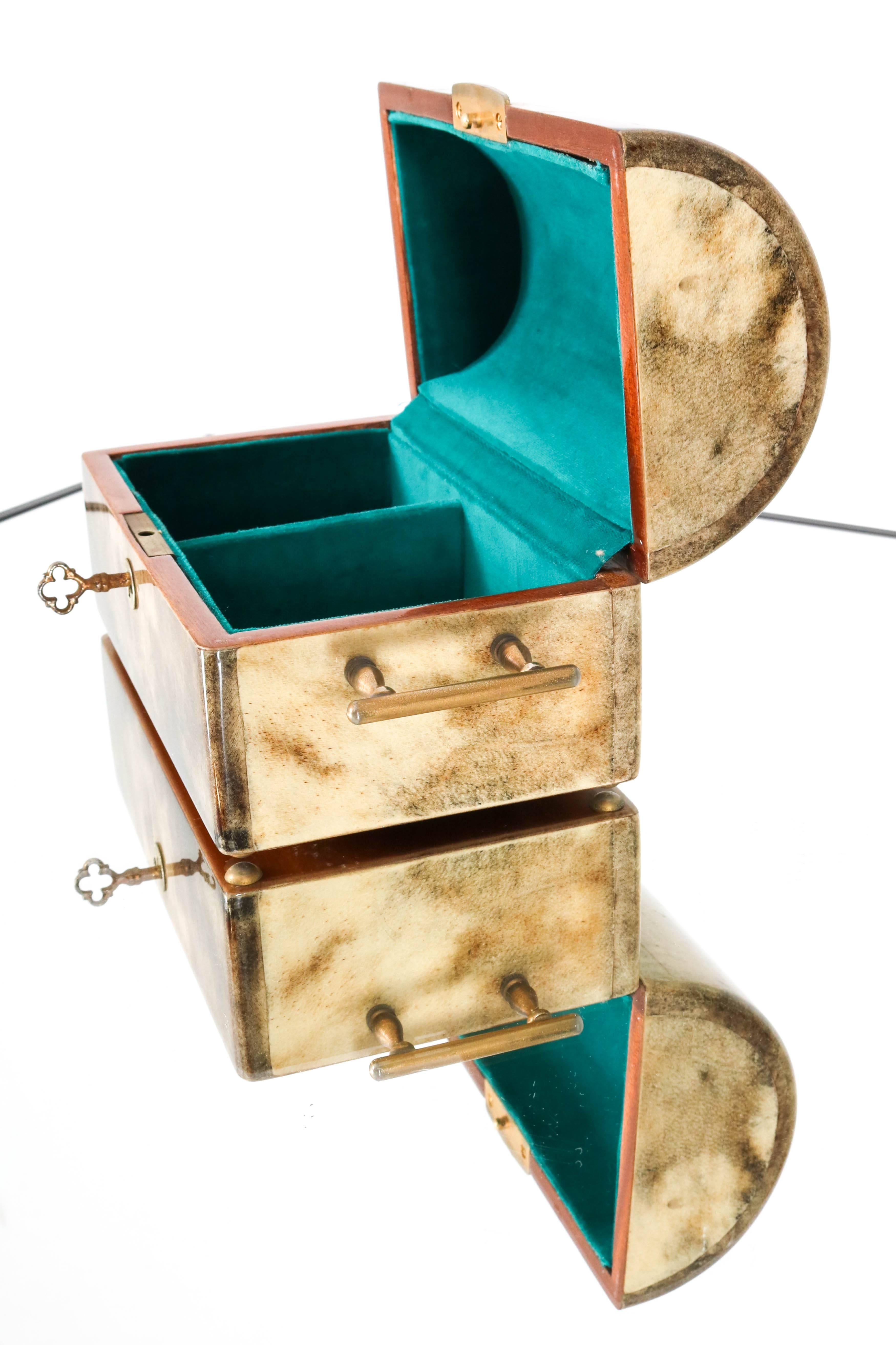 Italian Mid-Century Modern Jewelry Box by Aldo Tura, 1960s 2