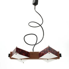 Italian Mid-Century Modern Lamp in Perspex by Angelo Brotto for Esperia, 1960s