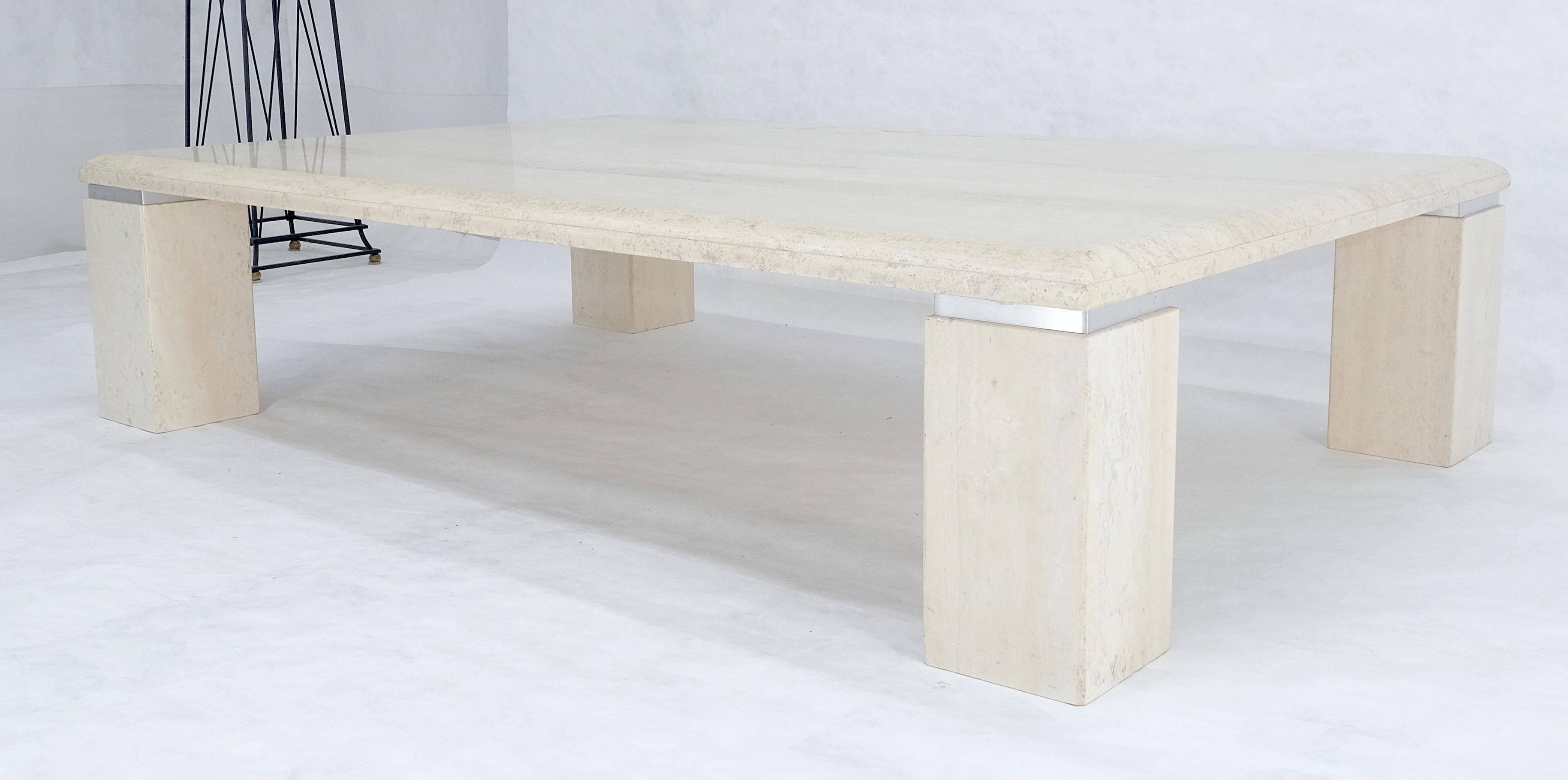 Mesa de centro italiana de mediados del siglo XX, grande, rectangular, de 40x60