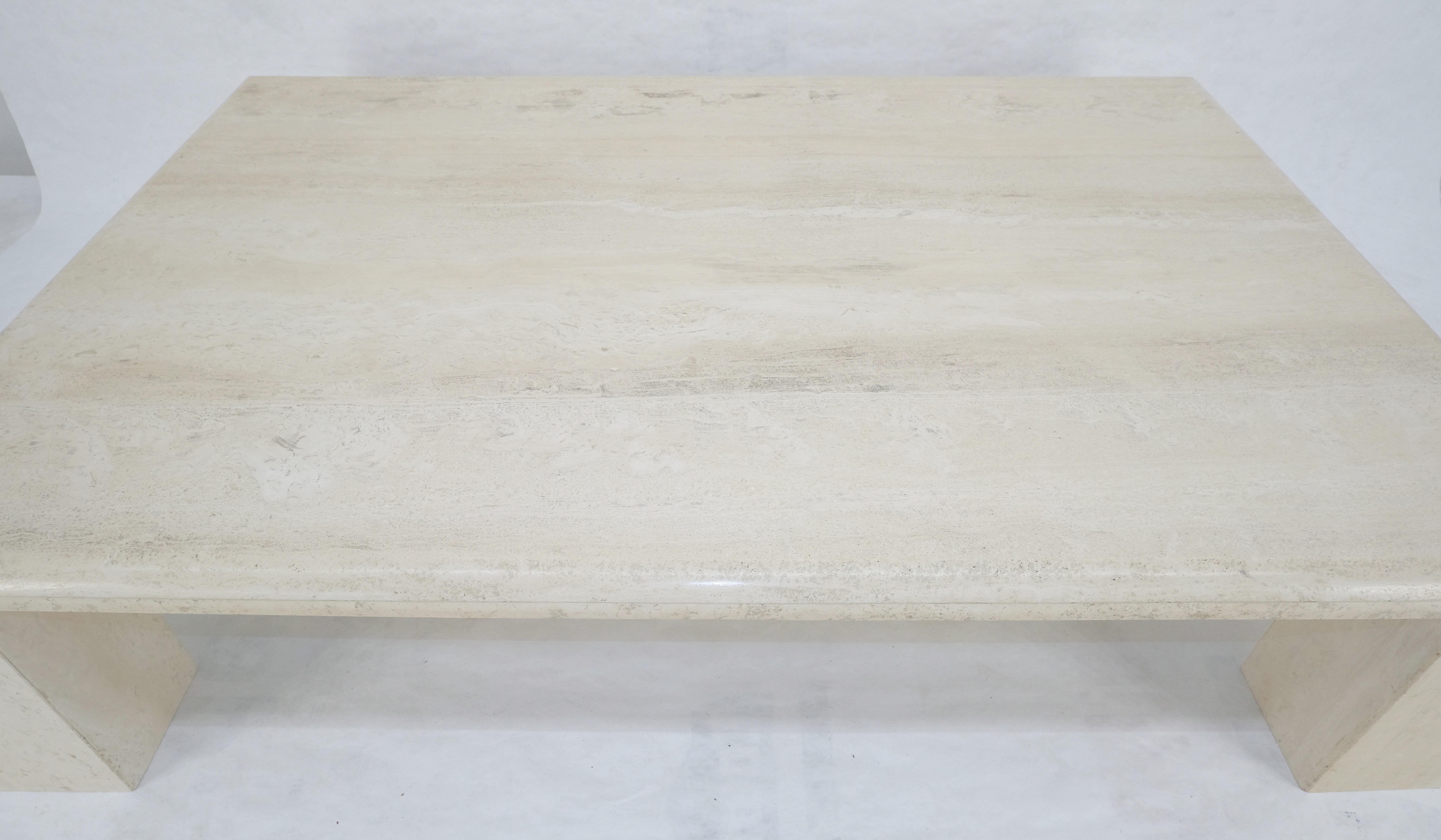 Mesa de centro italiana de mediados del siglo XX, grande, rectangular, de 40x60