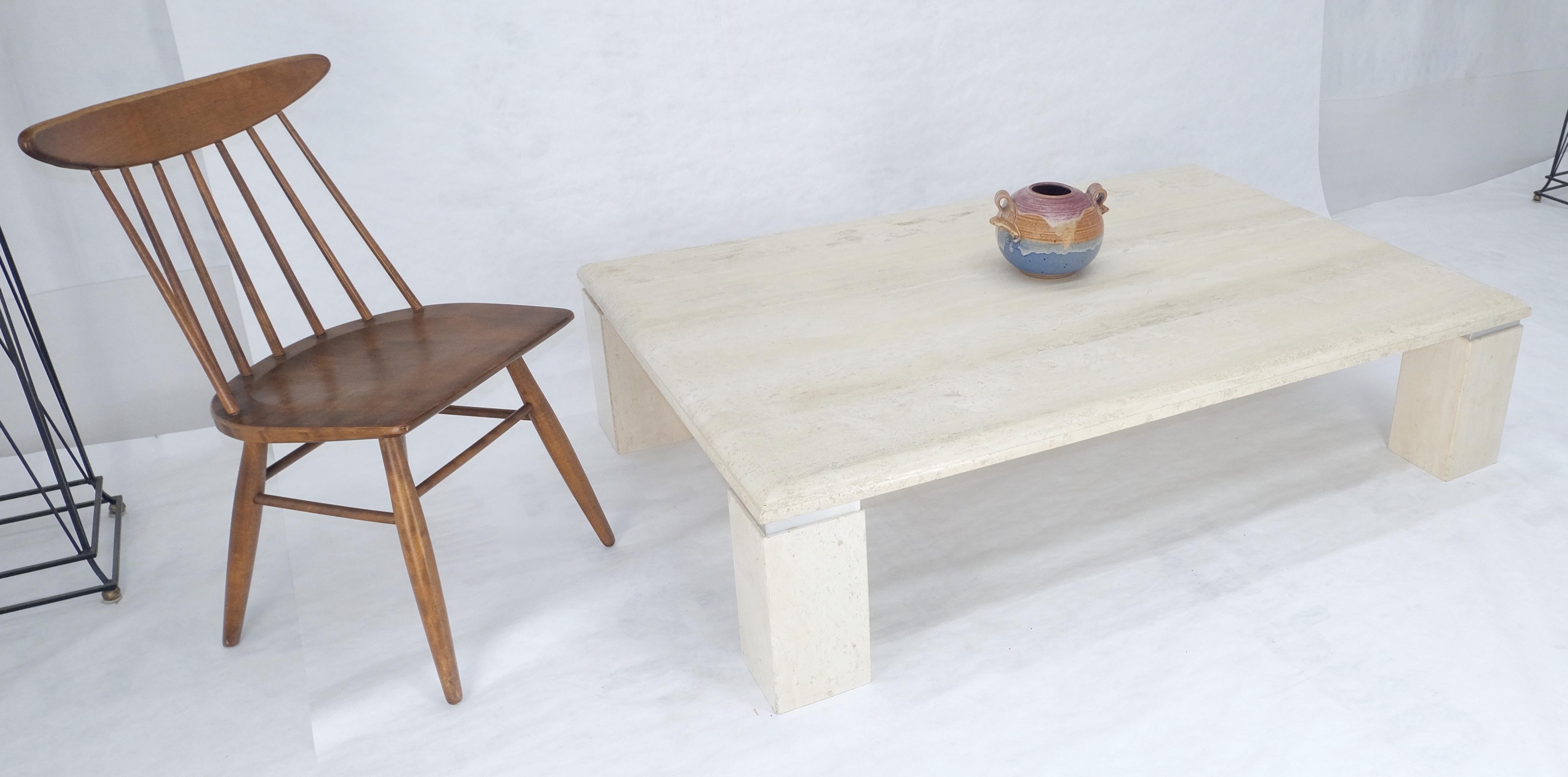 Mesa de centro italiana de mediados del siglo XX, grande, rectangular, de 40x60