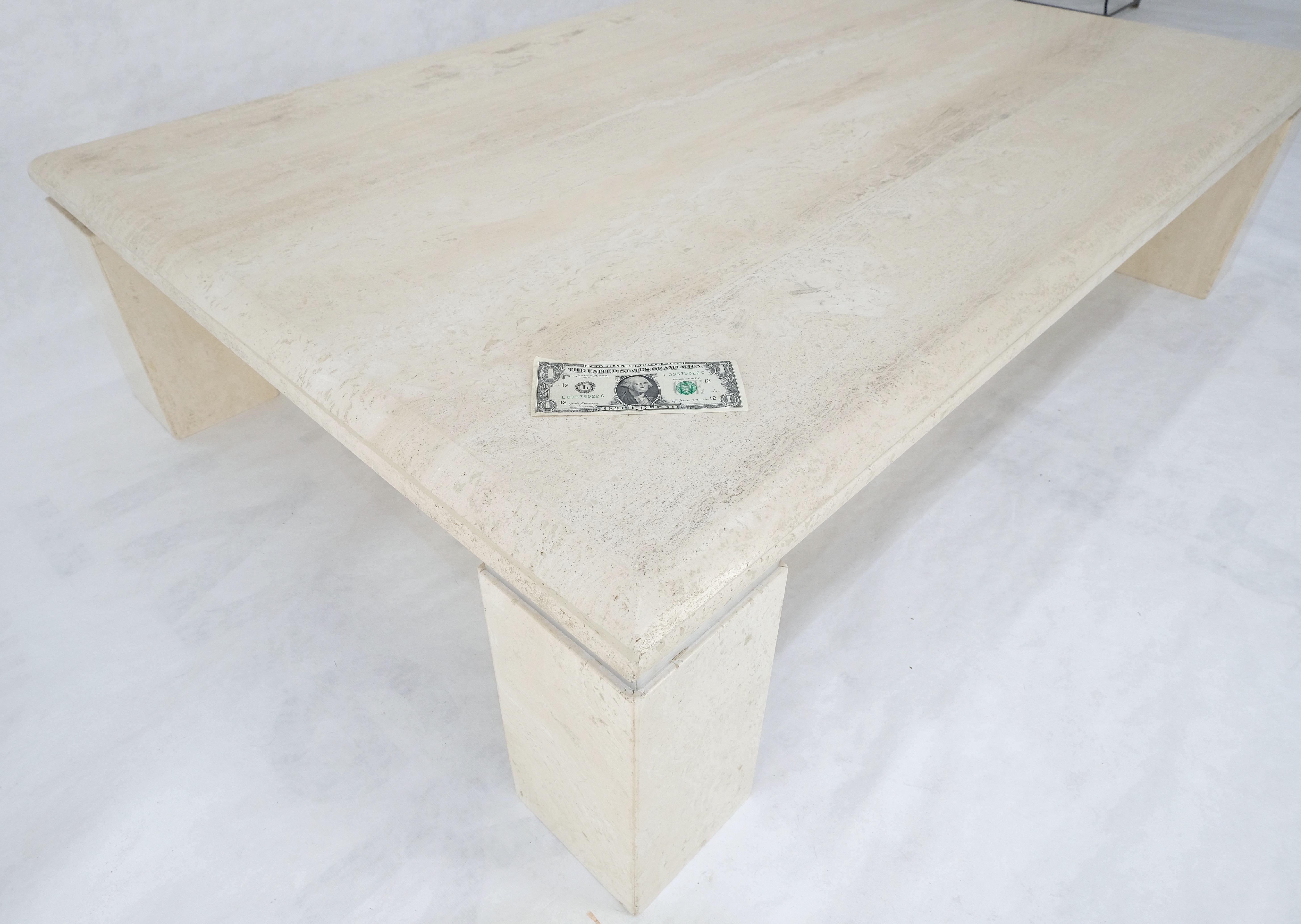 Mesa de centro italiana de mediados del siglo XX, grande, rectangular, de 40x60