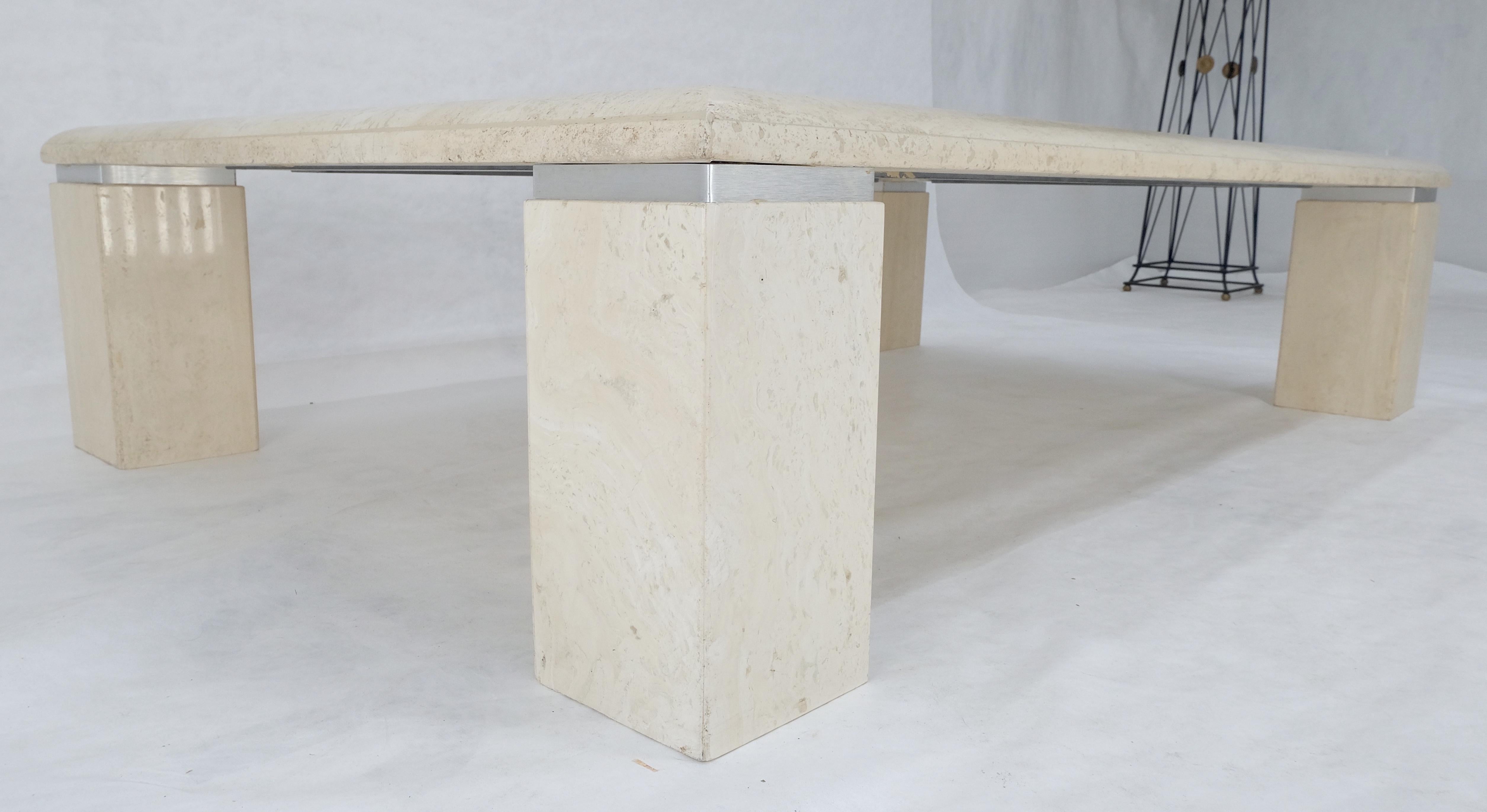 Mesa de centro italiana de mediados del siglo XX, grande, rectangular, de 40x60