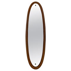 Italian Mid-Century Modern Large Mirror with Teak Structure, 1960s