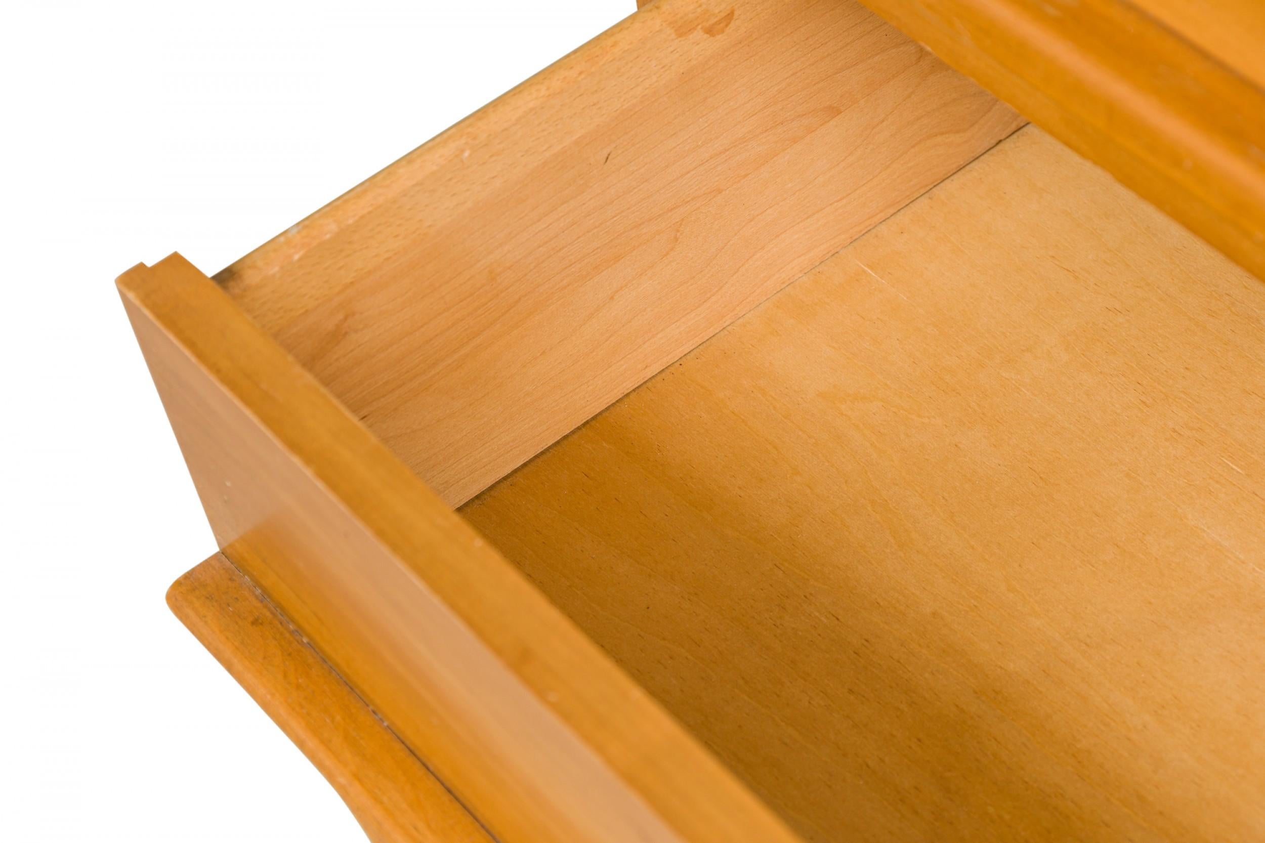 Italienische Mid-Century Modern-Hochkommode aus Ahornholz mit 6 Schubladen im Angebot 6