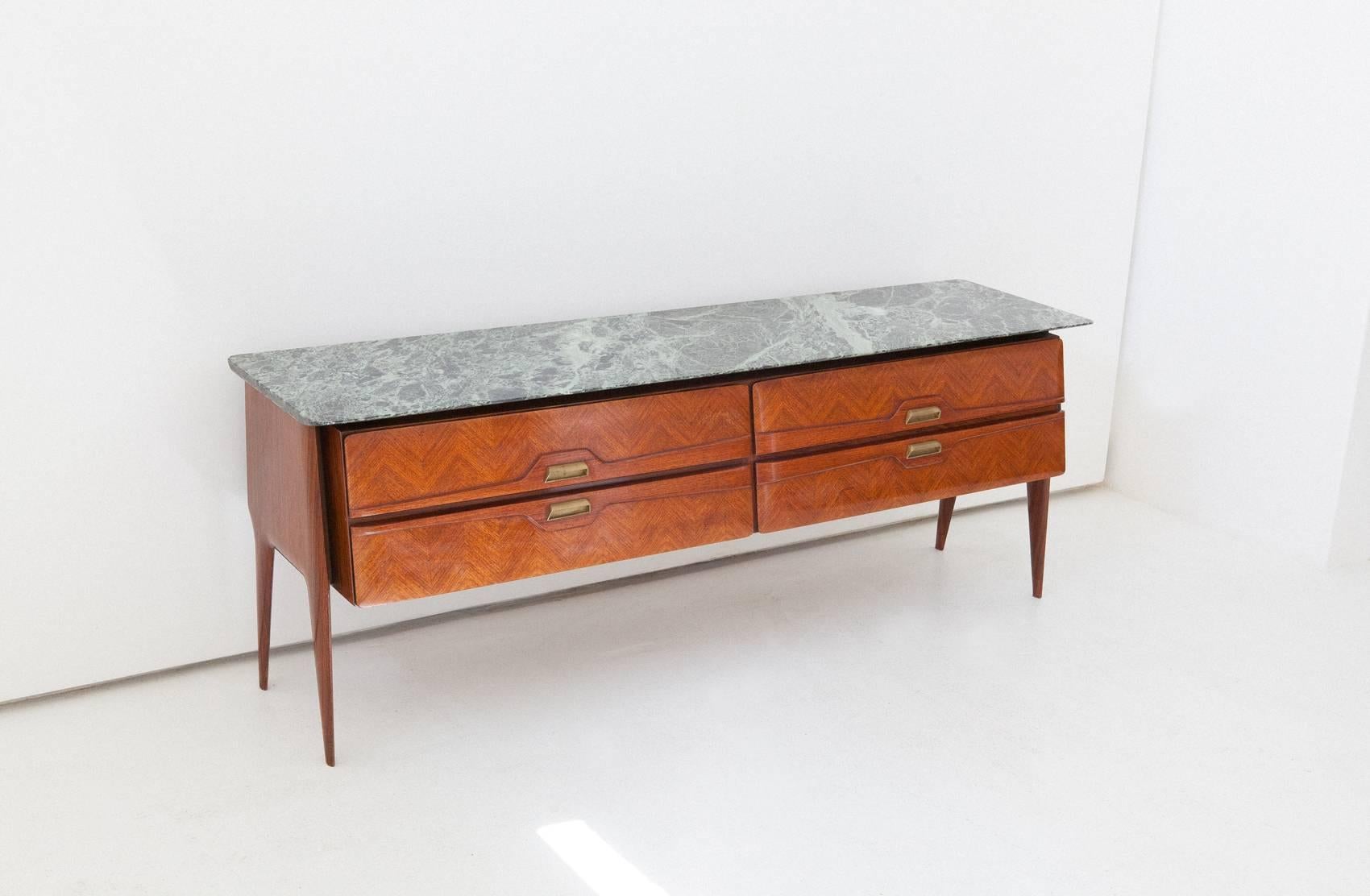 Italian Rosewood Chest of Drawers manufactured in Cantu' , 1950's 1