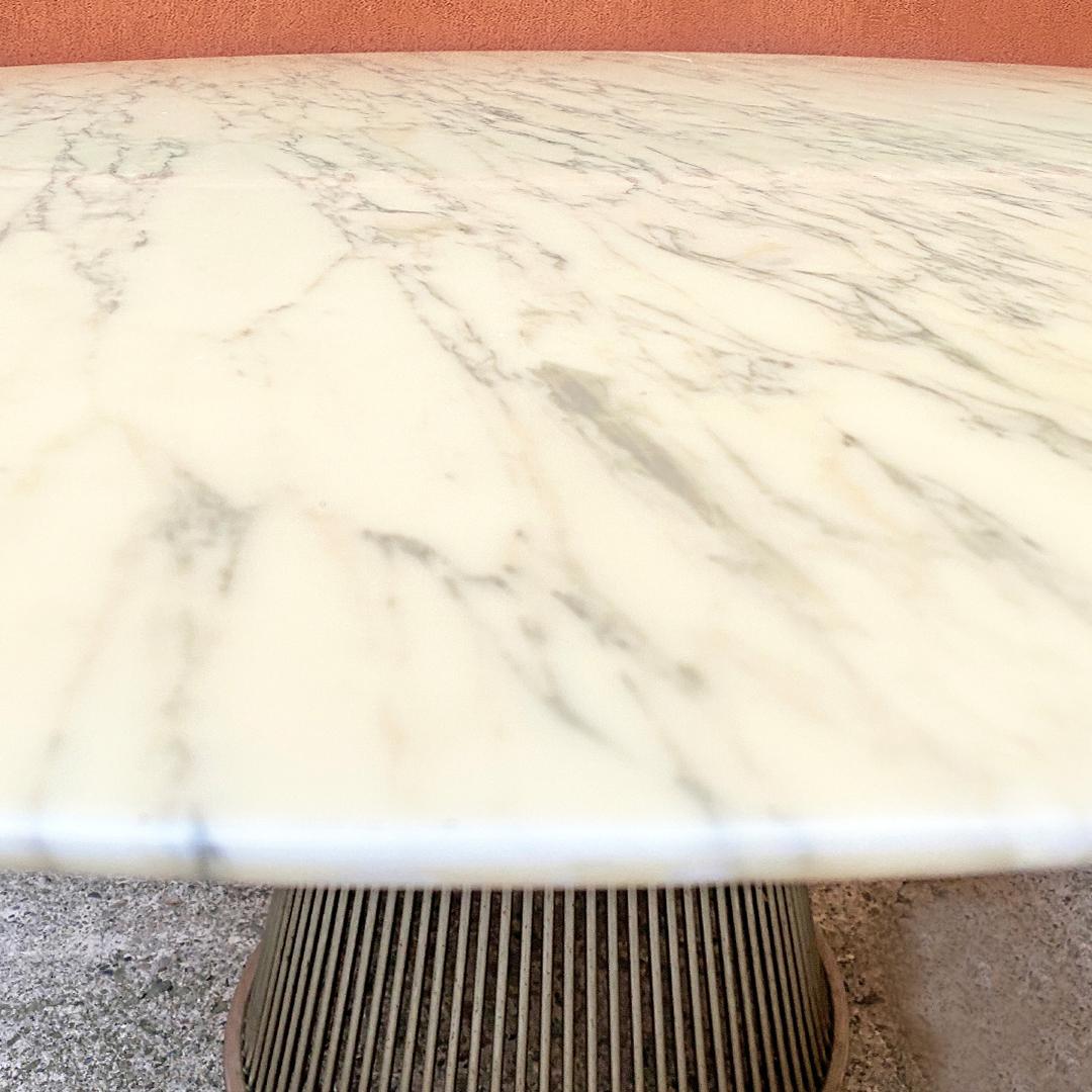 Italian Mid-Century Modern Marble Dining Table by Warren Platner for Knoll 1970s 8