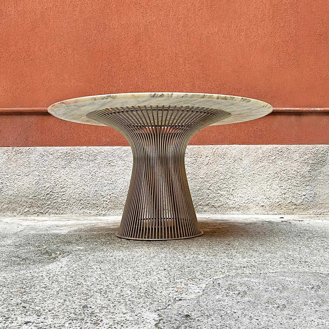 Late 20th Century Italian Mid-Century Modern Marble Dining Table by Warren Platner for Knoll 1970s