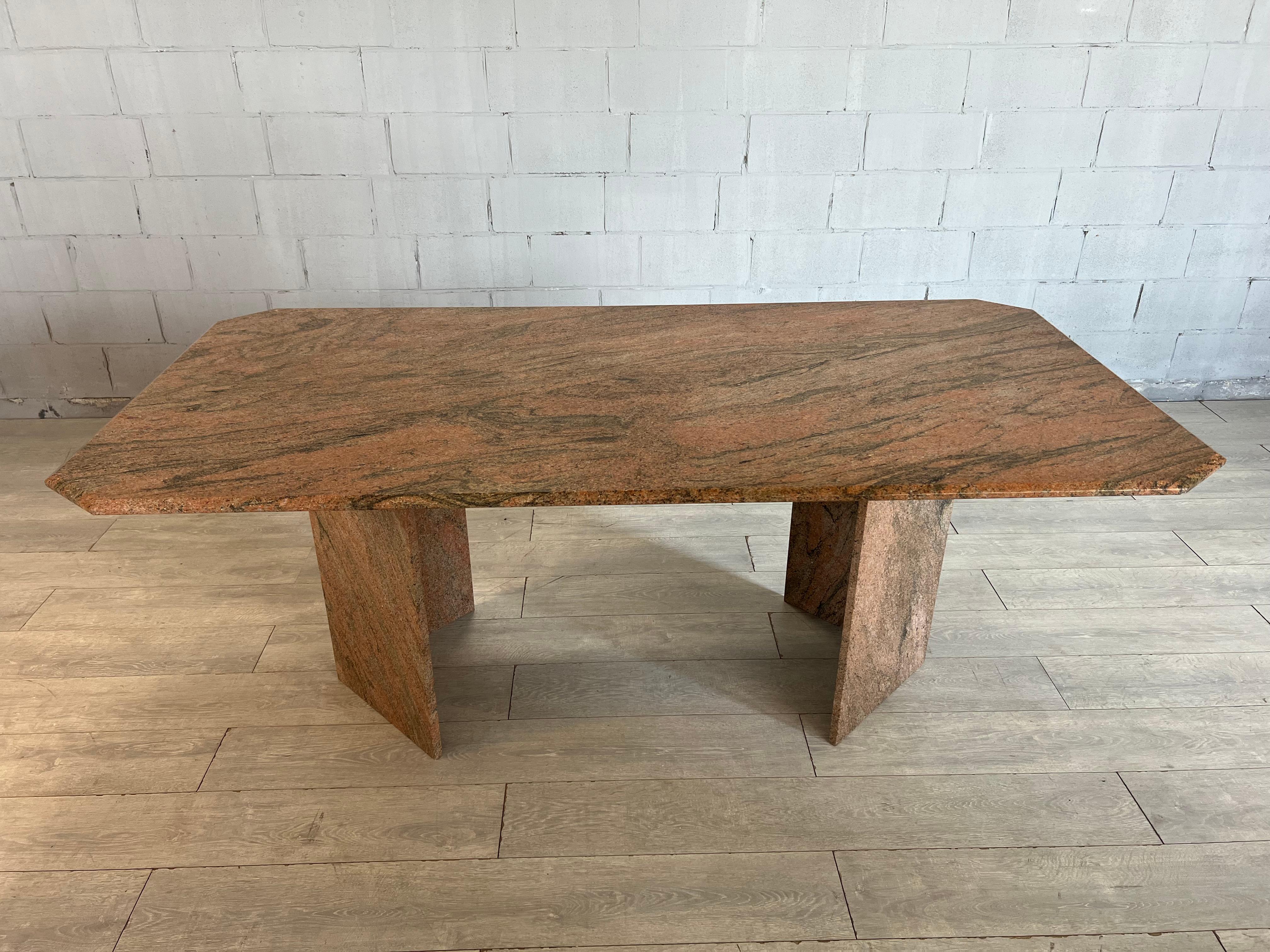 20th Century Italian Mid-Century Modern Marble Dining Table For Sale