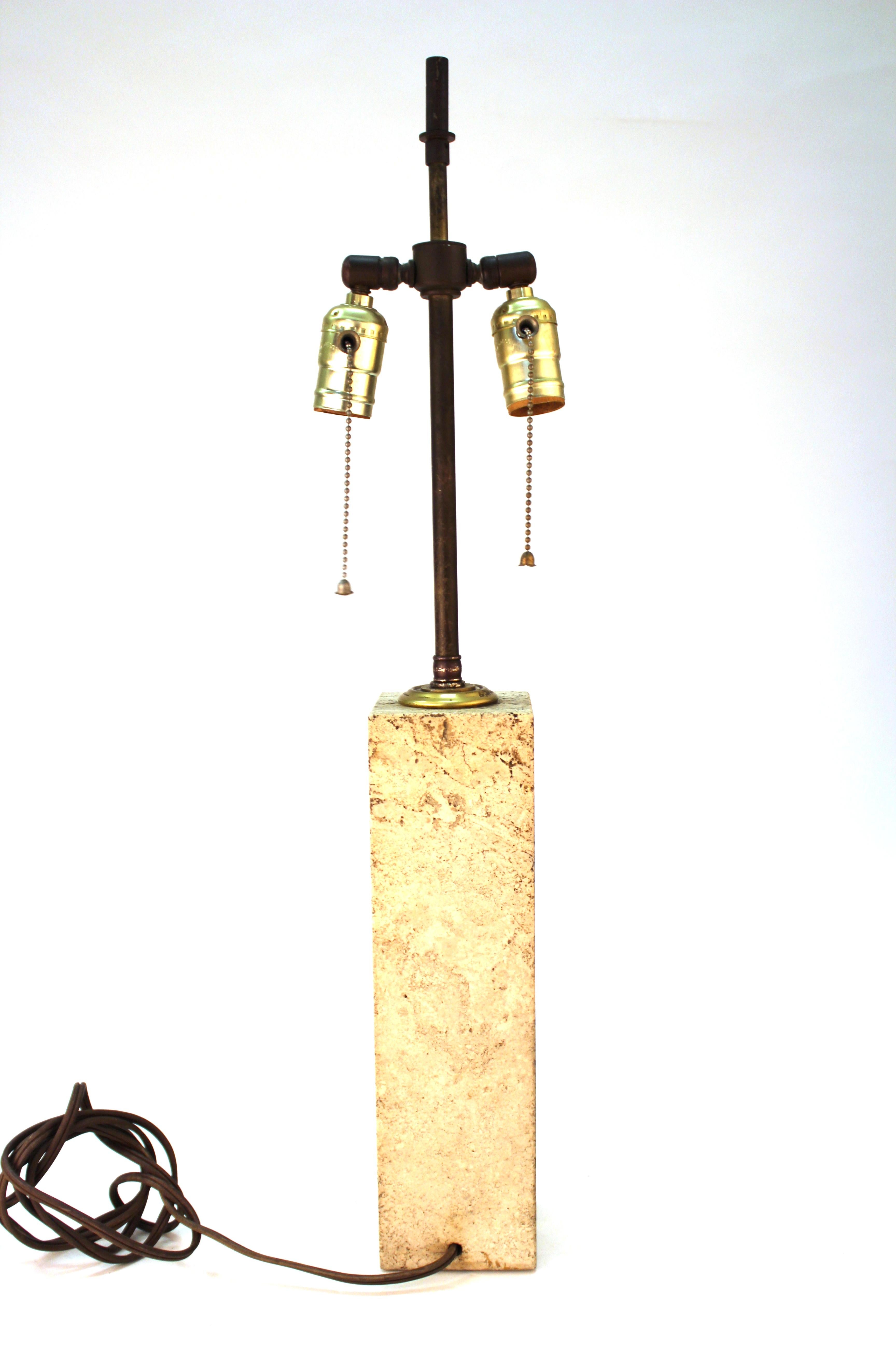 Italian Mid-Century Modern Marble Table Lamp 1