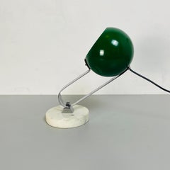 Italian Mid-Century Modern Metal and Marble Table Lamp, 1970s