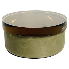 Italian Mid-Century Modern Metal and Plexiglass Object Holder, 1970s