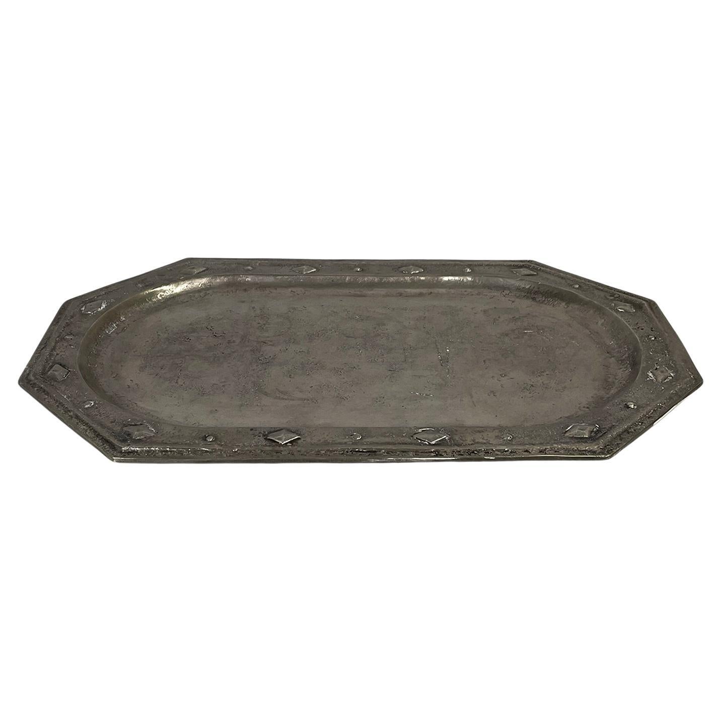 Italian mid-century modern metal tray, 1940s