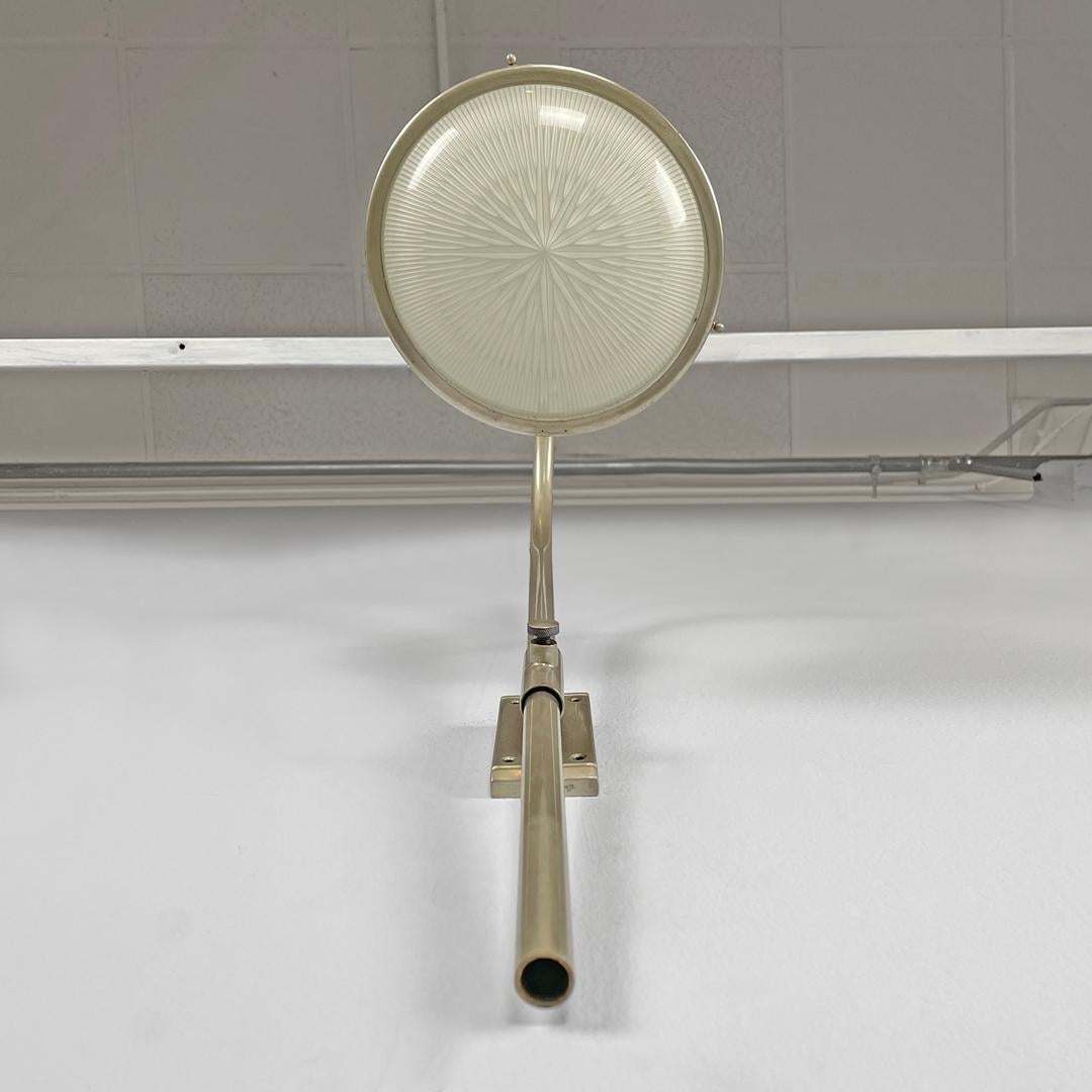 Italian mid-century modern metal wall lamp by Sergio Mazza for Artemide, 1960s For Sale 3