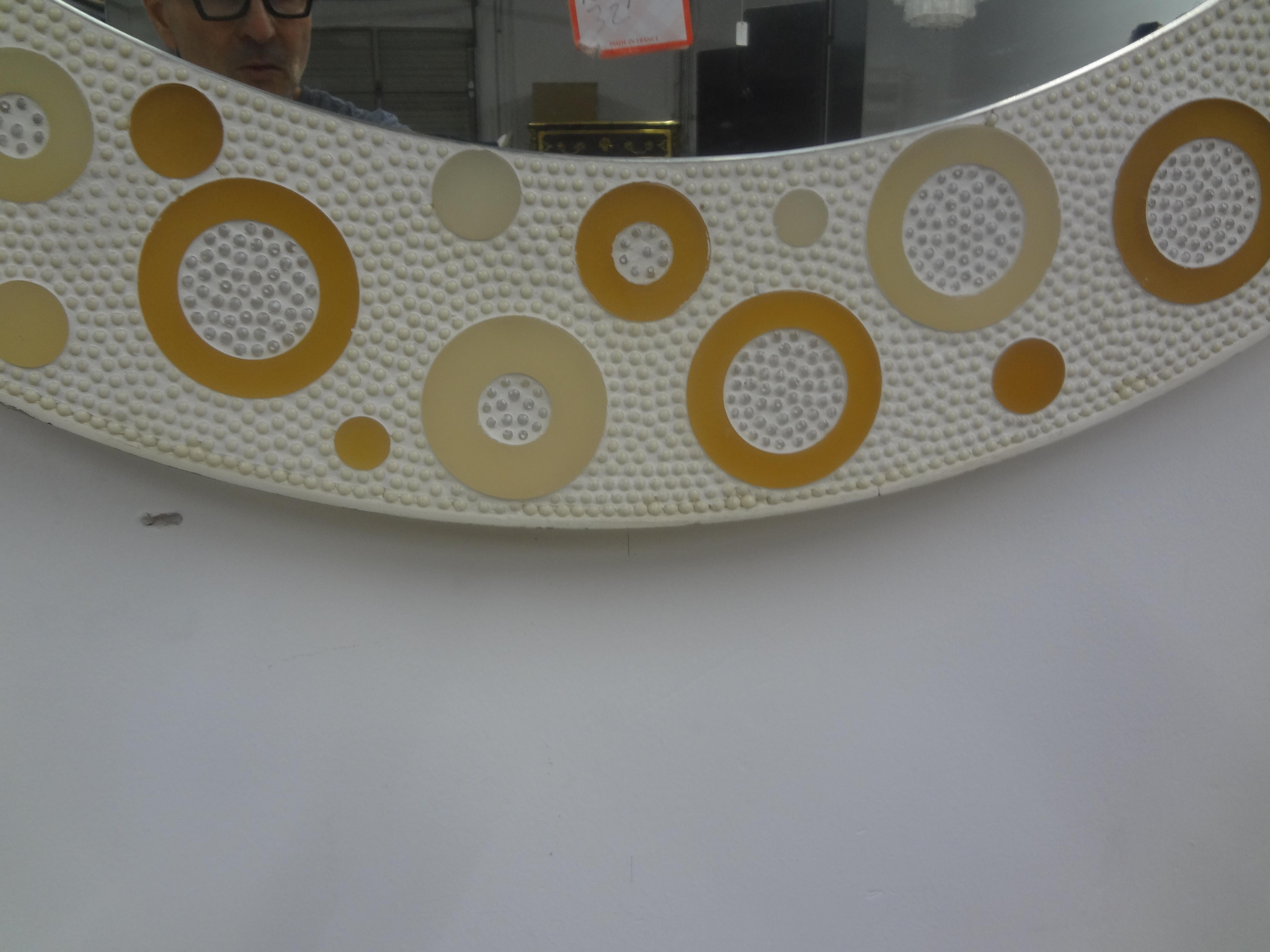 Italian Mid Century Modern Mirror In Good Condition For Sale In Houston, TX