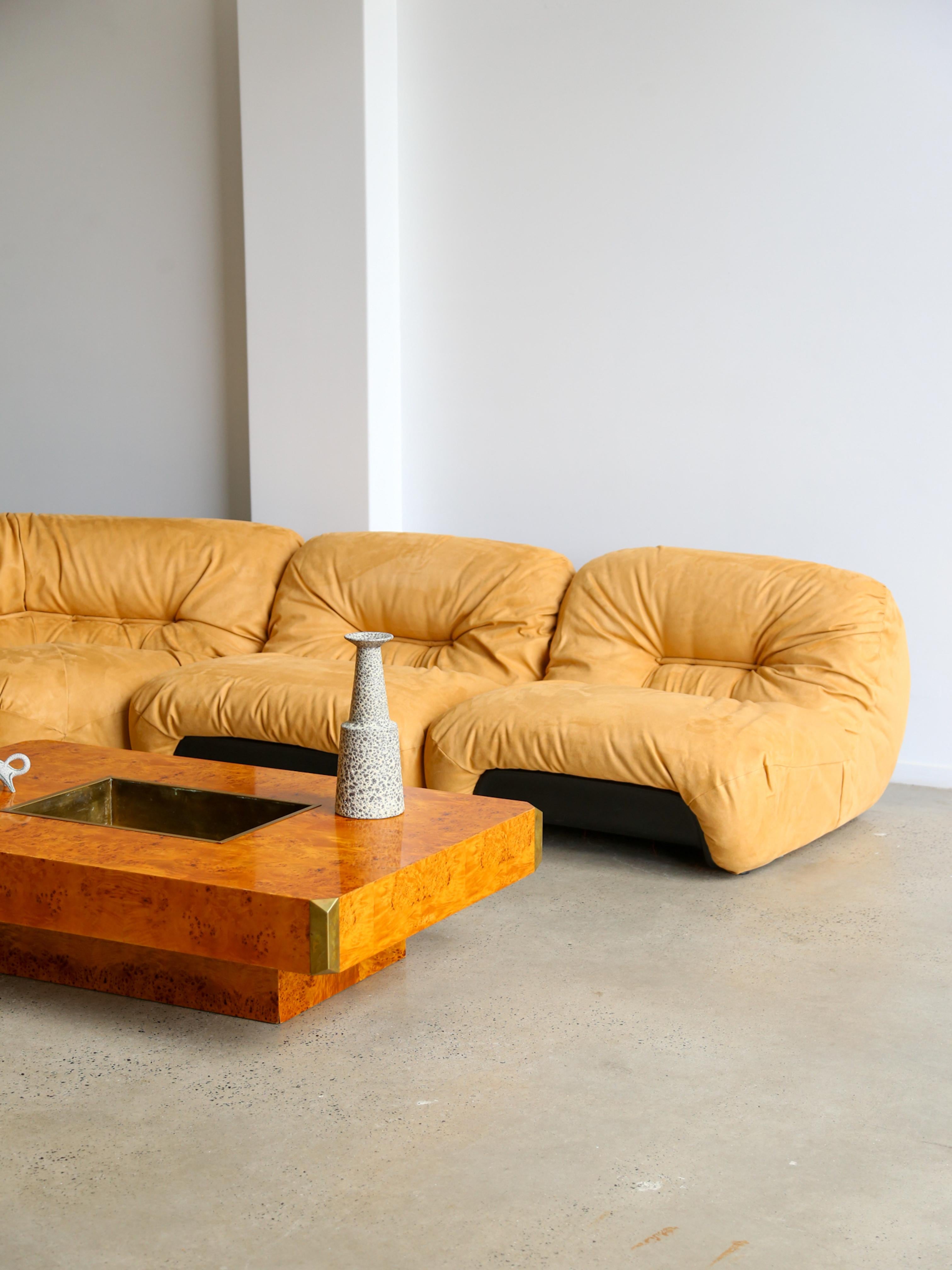 Modulares italienisches Mid-Century-Modern-Sofa von Diego Mattu für P1 1960er Jahre im Angebot 5