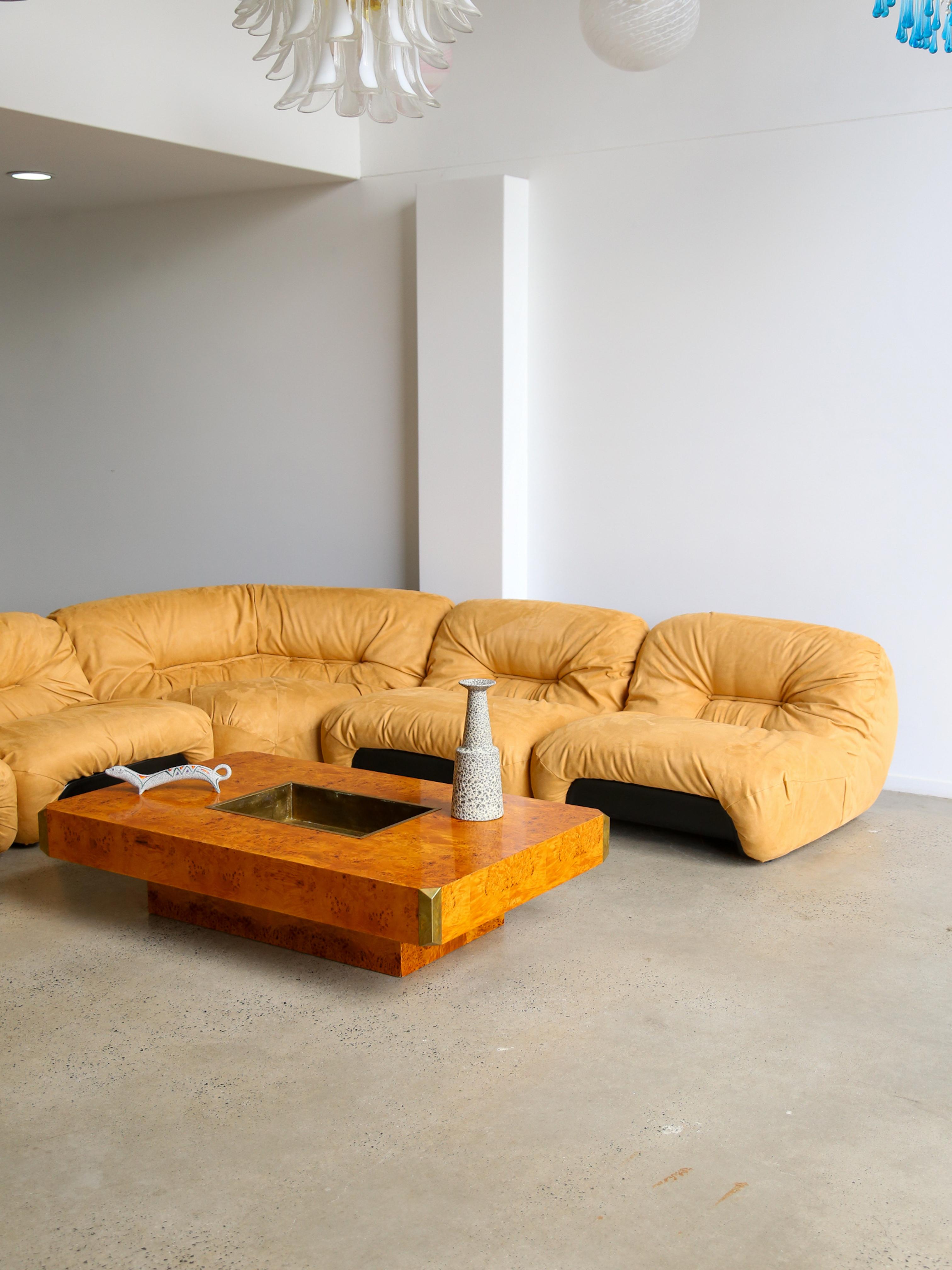 Modulares italienisches Mid-Century-Modern-Sofa von Diego Mattu für P1 1960er Jahre im Angebot 6