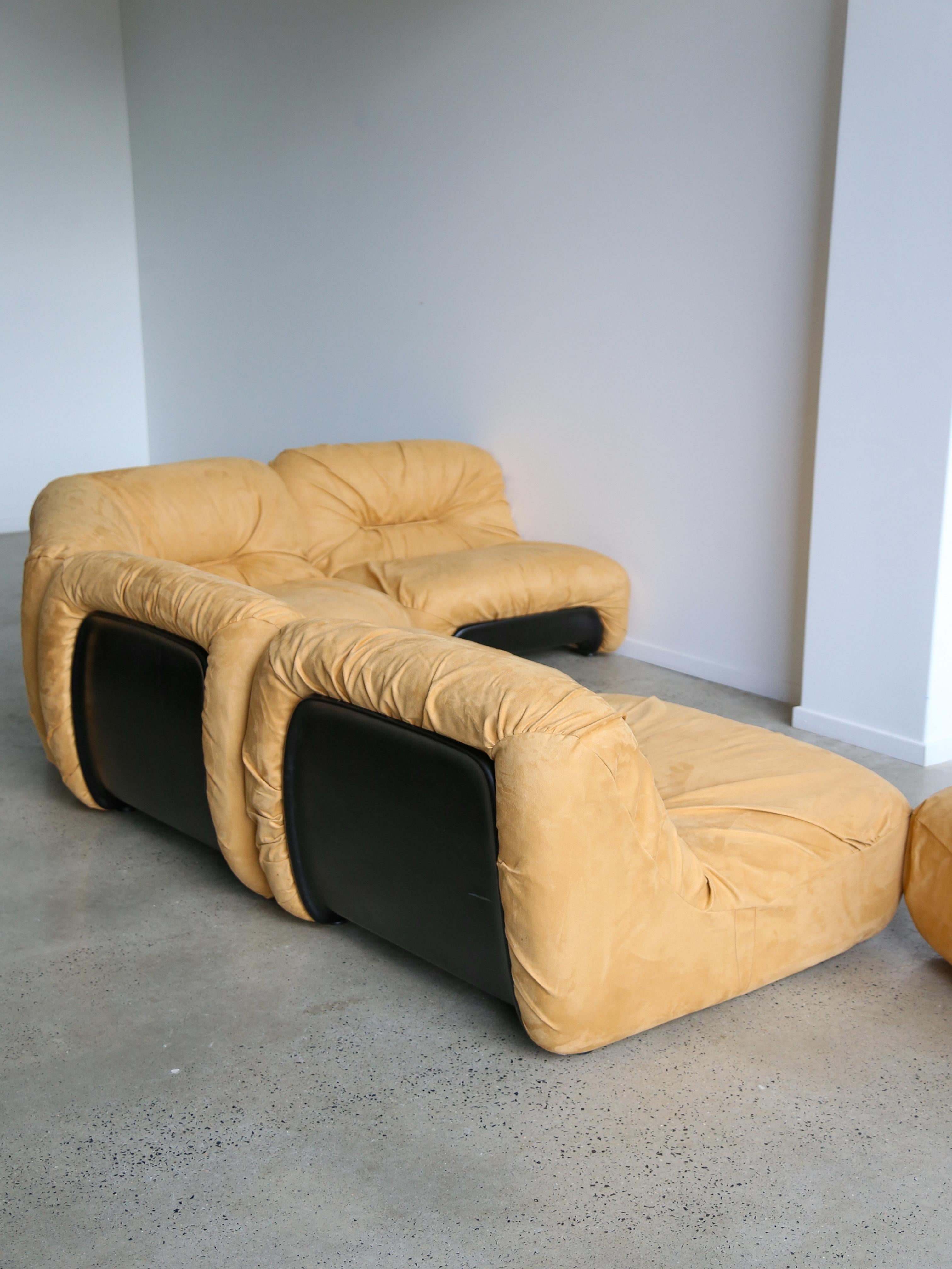 Modulares italienisches Mid-Century-Modern-Sofa von Diego Mattu für P1 1960er Jahre im Angebot 2
