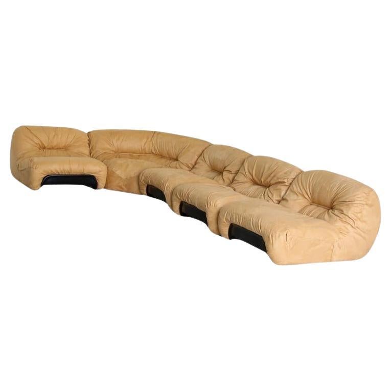 Italian Mid Century Modern Modular Sofa By Diego Mattu for P1 1960s For Sale
