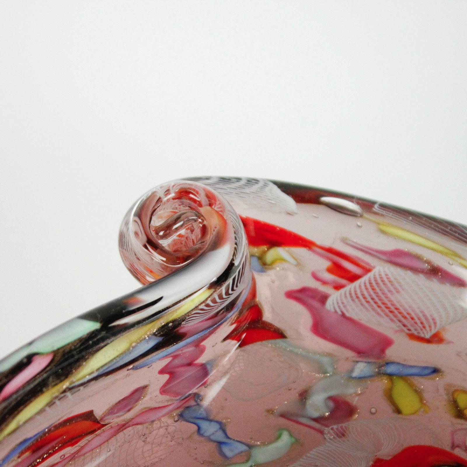 Italian Mid-Century Modern Murano Art Glass Bowl For Sale 1